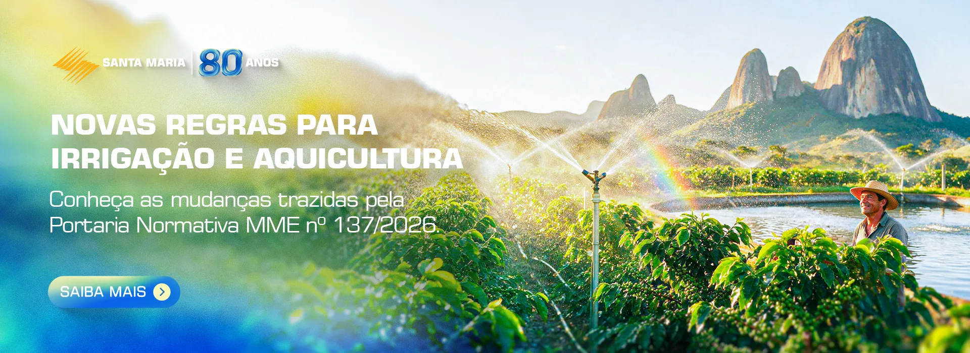 Novas regras para irrigação e aquicultura trazidas pela Portaria Normativa MME nº 137/2026